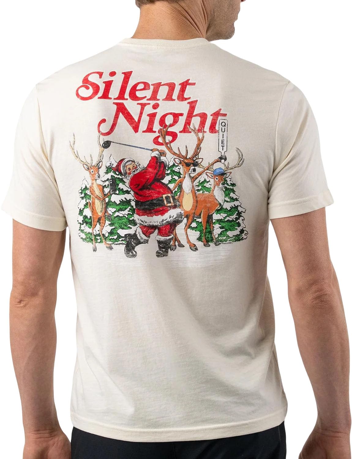 An image of a Good Good Silent Night T-Shirt on a white background
