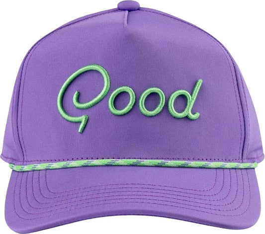 An image of a Good Good Purple Pass Rope Hat on a white background