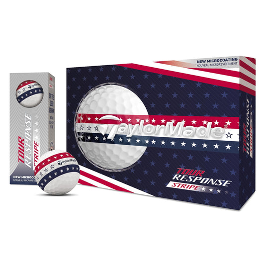 A Product image of a TaylorMade 2026  Tour Response StripeUSA dz on a white background