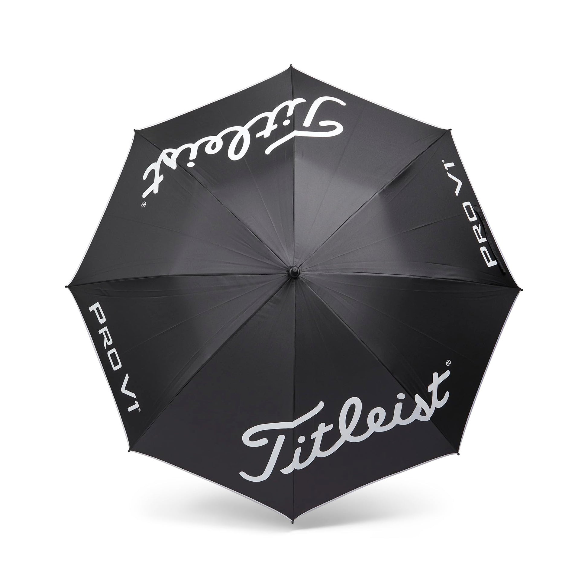 A Product image of a StaDry Single Canopy Umbrella Black/Charcoal on a white background