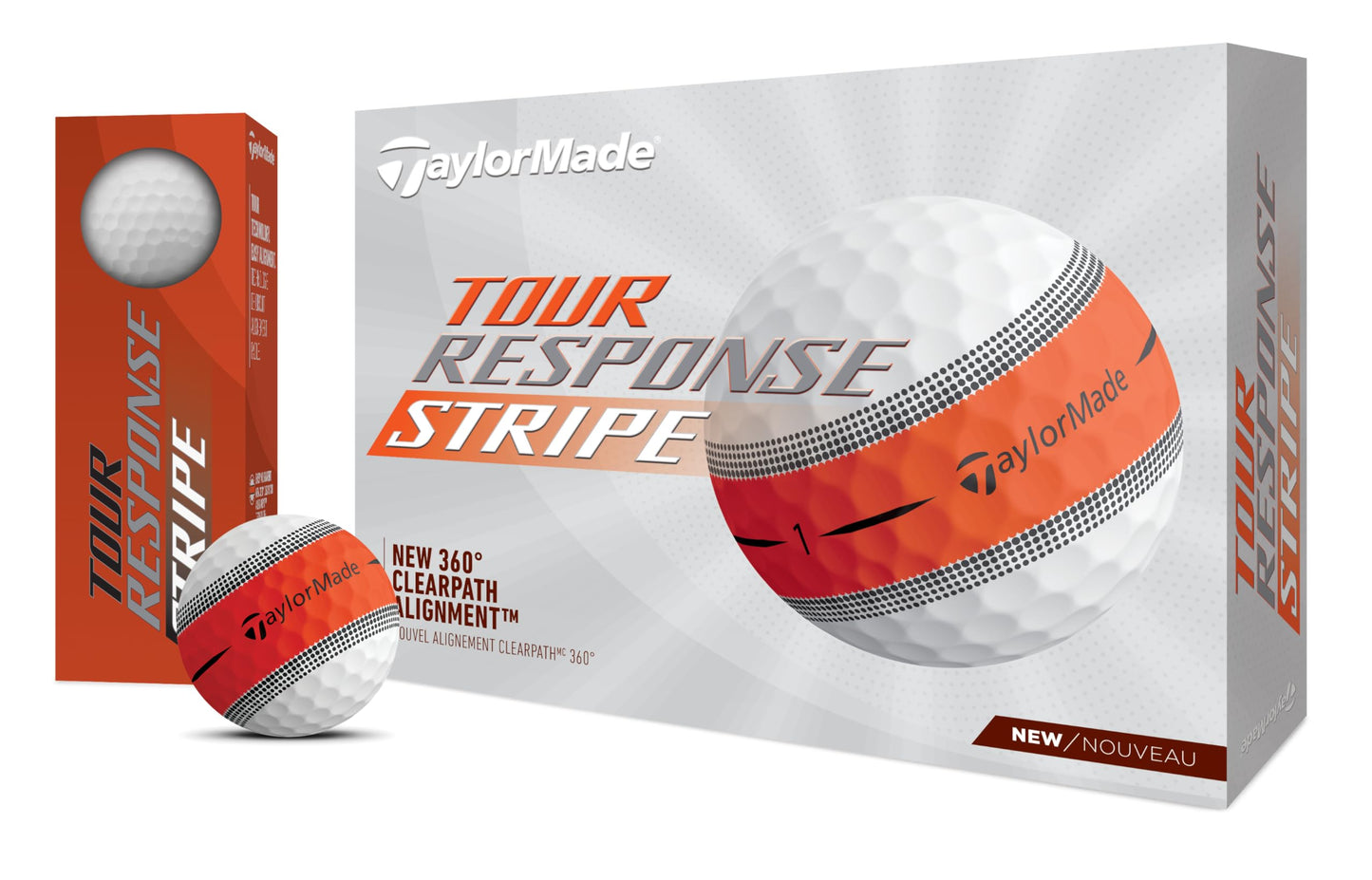 TaylorMade 2021 Tour Response Golf Balls - Orange/Dozen(12) - NEW