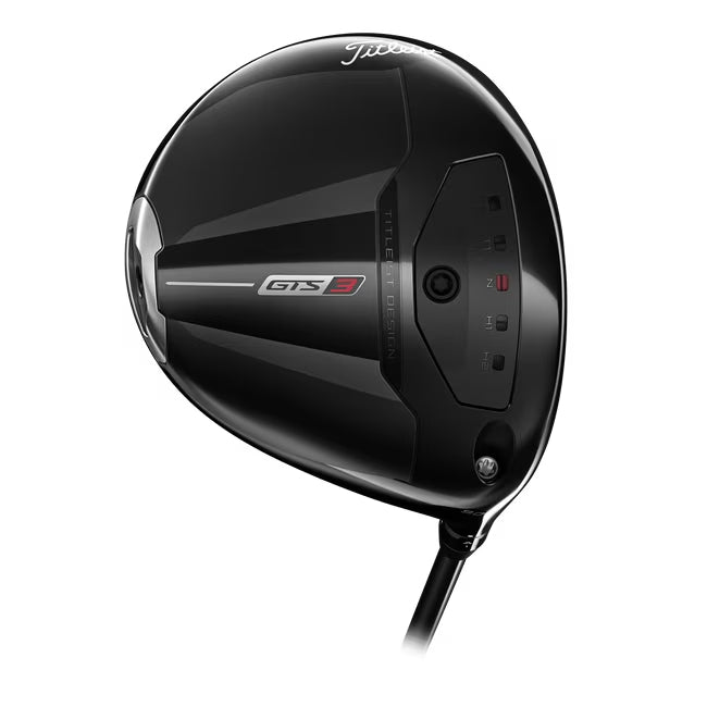 A product image of a Titleist GTS3 Driver on a white background