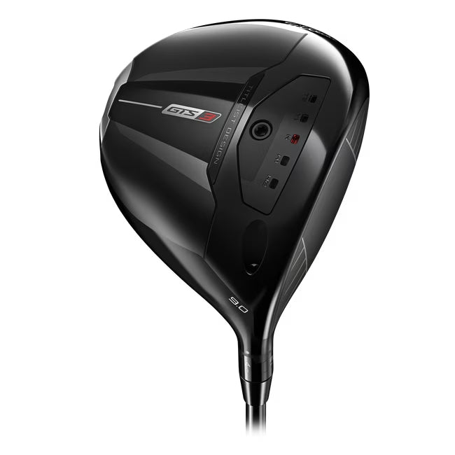 A product image of a Titleist GTS3 Driver on a white background