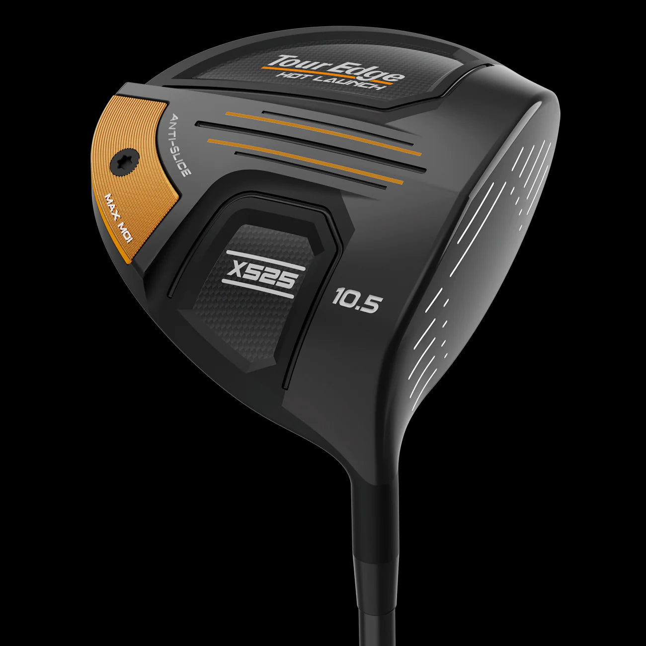 A product image of a Tour Edge Hot Launch X525 Offset Driver on a white background