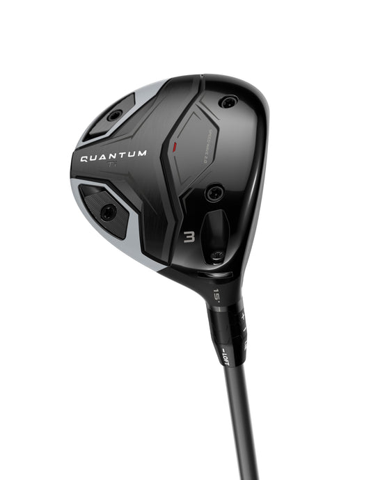A product image of a Callaway Quantum TI Fairway Wood on a white background