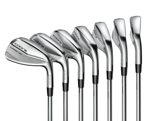 A product image of a Cobra KTC4 Iron Set - Steel on a white background