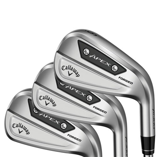 A product image of a Callaway Apex AI300 Iron Set - Steel on a white background