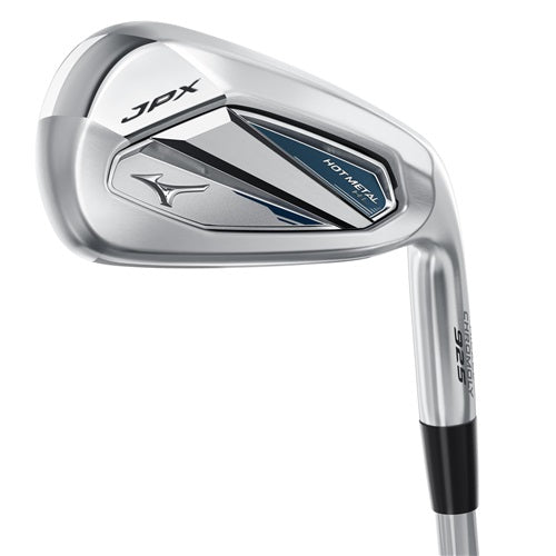 A product image of a Mizuno JPX925 Hot Metal Iron Set - Graphite on a white background