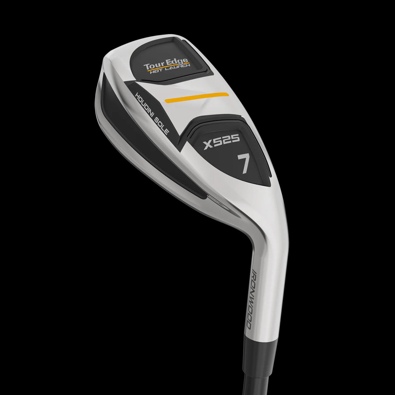A product image of a Tour Edge Hot Launch X525 Iron Set - Steel on a white background