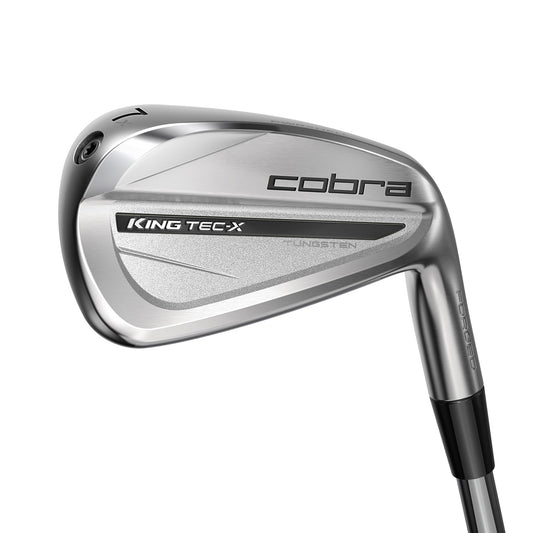 A product image of a Cobra KTX2 Iron Set - Steel on a white background