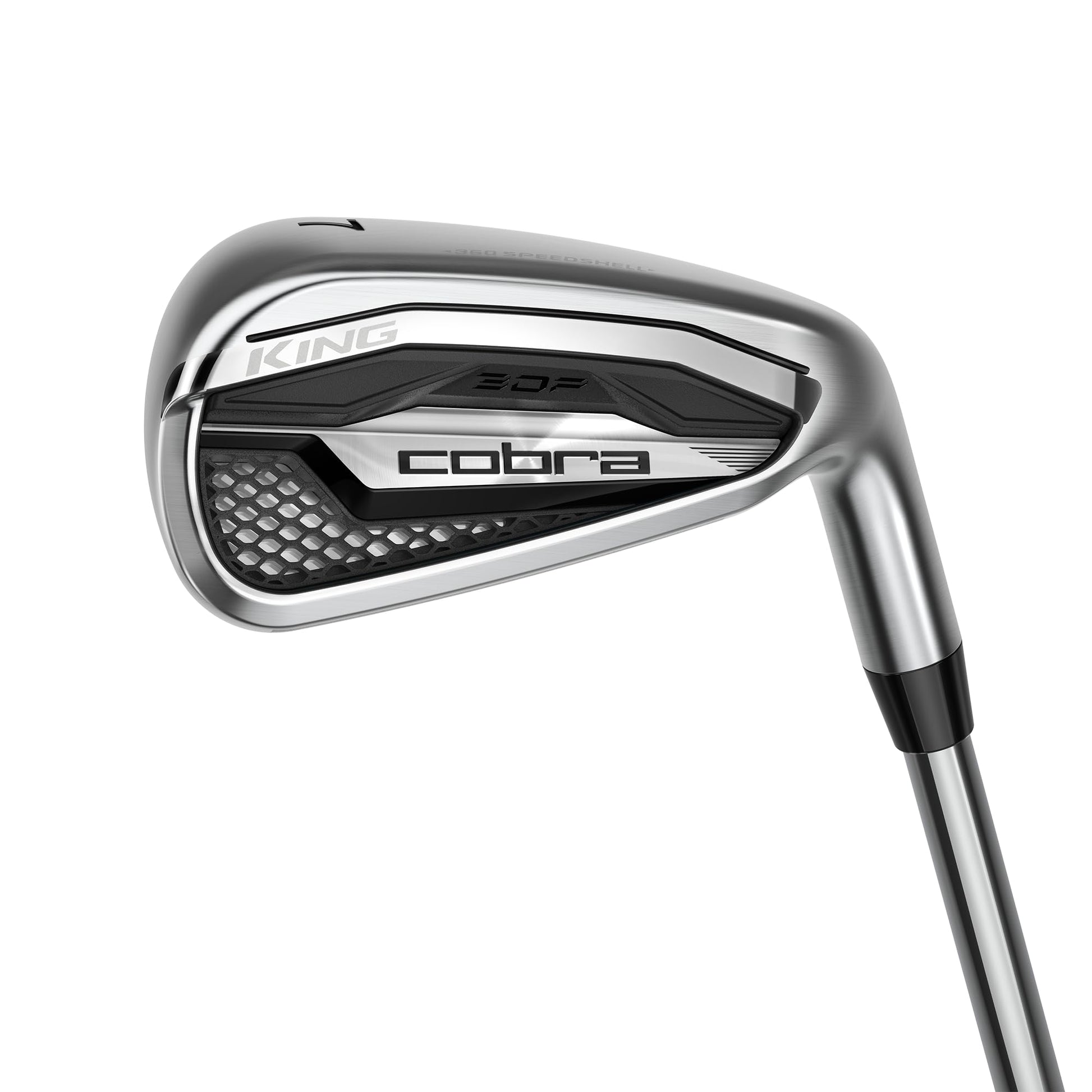 A product image of a Cobra KING Iron Set on a white background