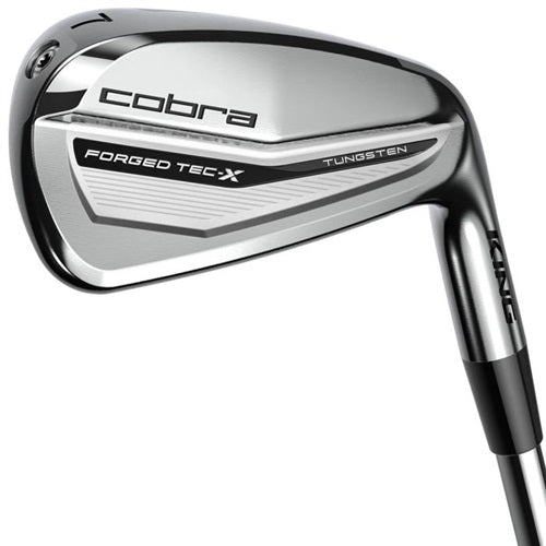 A product image of a Cobra KTCX Iron Set - Steel on a white background