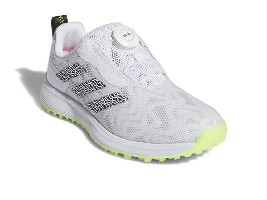 A product image of a Adidas CodeChaos BOA 2025 Junior Golf Shoes on a white background