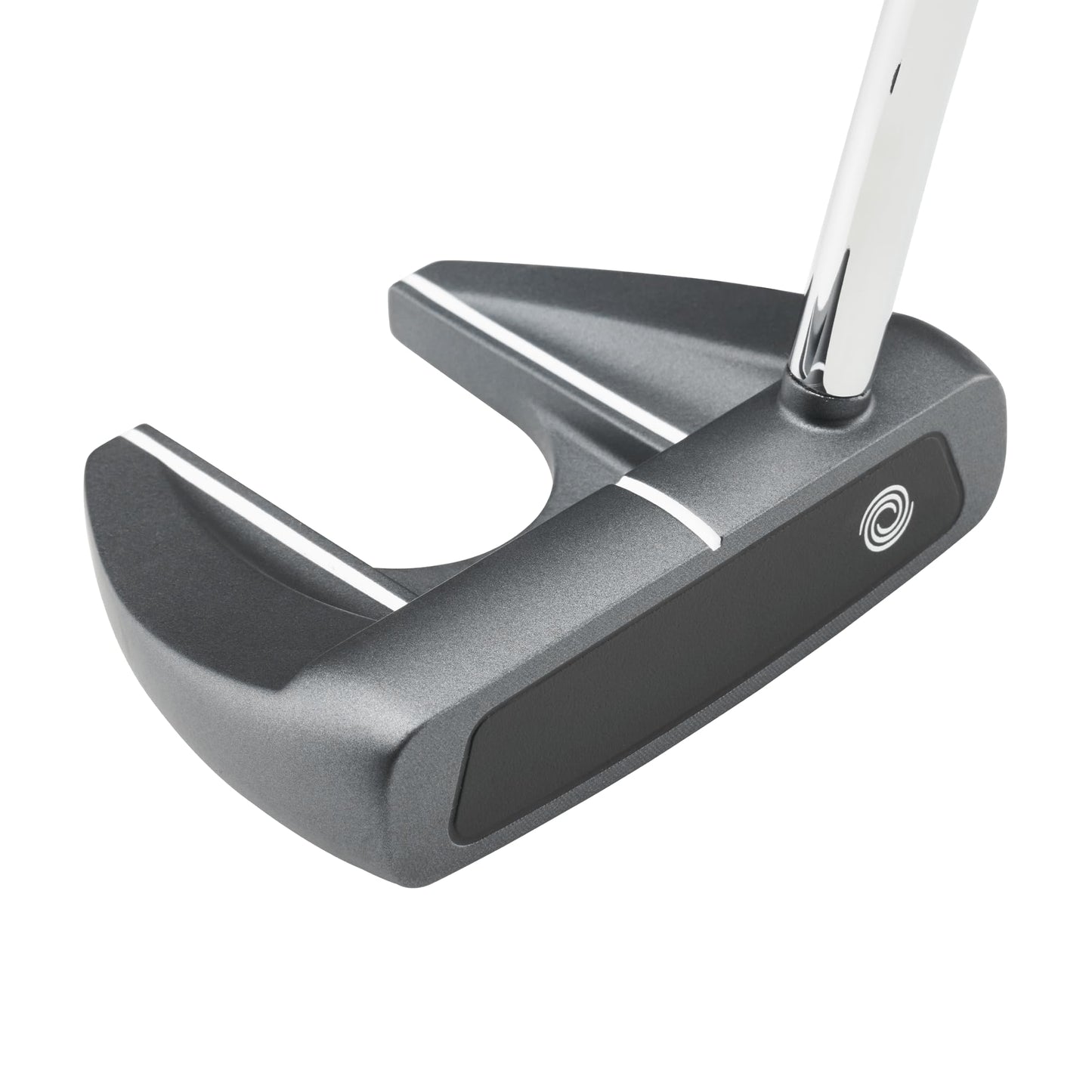 A product image of a Odyssey 2025 DFX Vline Fang Putter on a white background