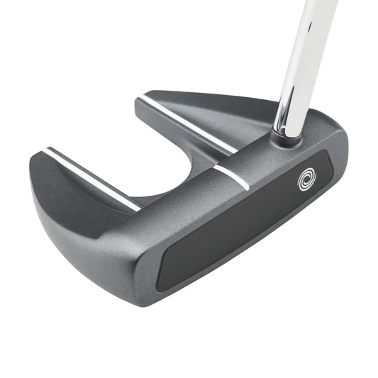 A product image of a Odyssey 2025 DFX Vline Fang Putter on a white background