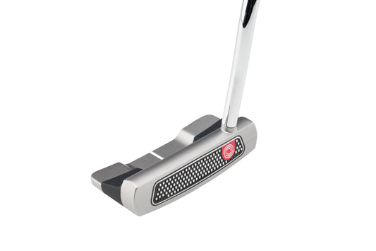 A product image of a Odyssey Microhinge Double Wide Putter on a white background