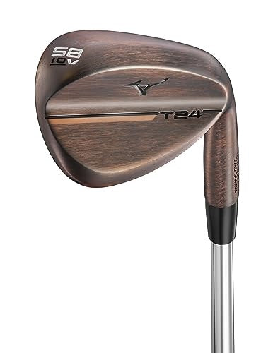 A product image of a Mizuno T24 Wedge - Copper - Steel on a white background