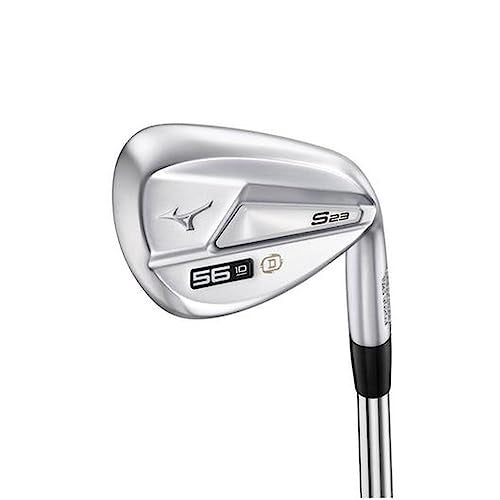 A product image of a Mizuno S23 Wedge - Satin Chrome - Steel on a white background