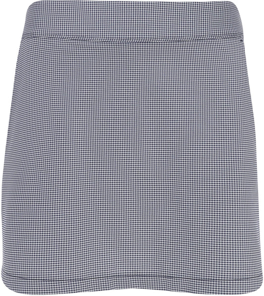A product image of a Greg Norman Women's Gingham Pull-On Skort on a white background