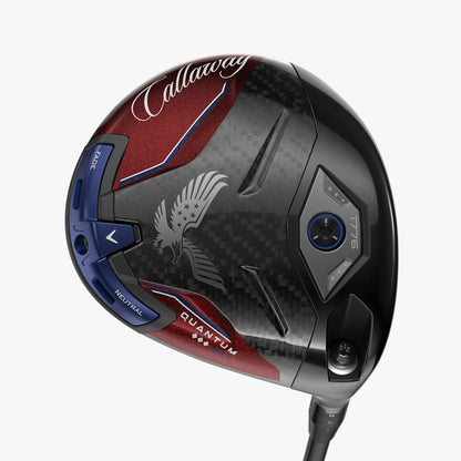 A product image of a Callaway Quantum TD Max USA 250 Driver on a white background