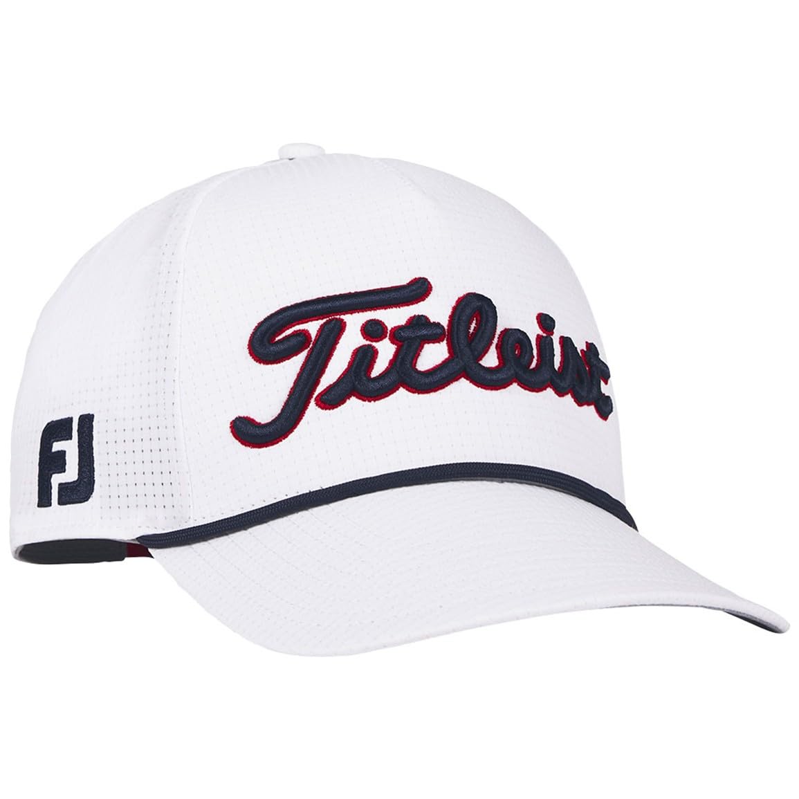 A product image of a Titleist Tour Rope Hat on a white background