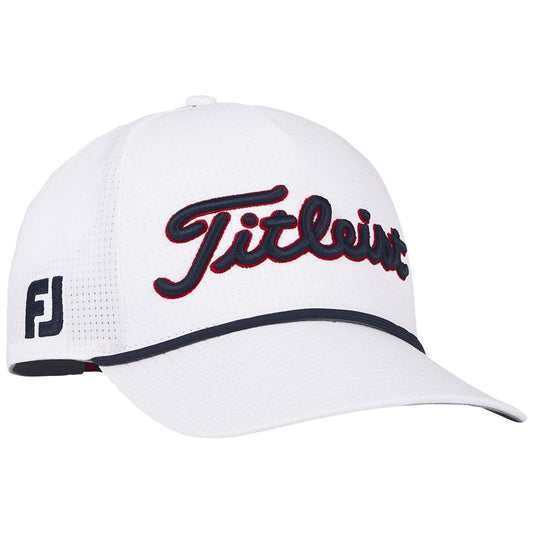 A product image of a Titleist Tour Rope Hat on a white background