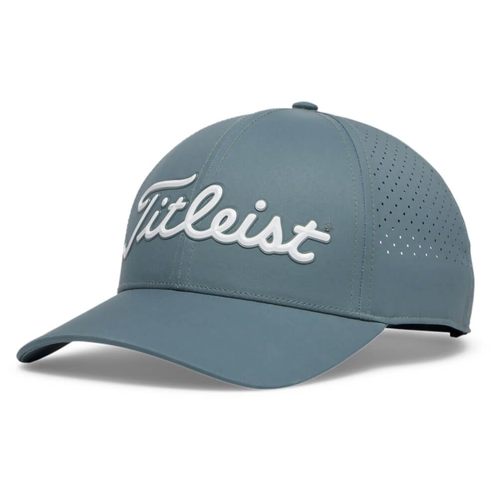 A product image of a Titleist Players Tech Hat on a white background