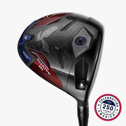 A product image of a Callaway Quantum TD Max USA 250 Driver on a white background