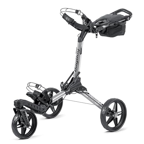 Dynamic Brands Bag Boy Nitron Swivel Push Cart - Silver/Charcoal