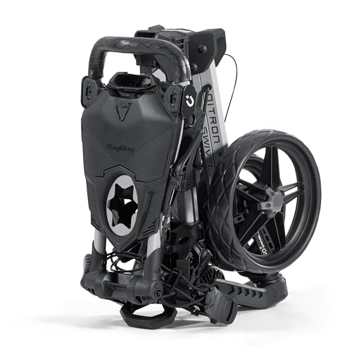 Bag Boy Nitron Swivel Push Cart - Silver/Charcoal