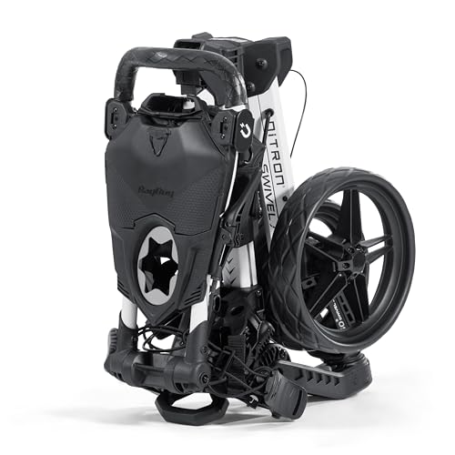 Bag Boy Nitron Swivel Push Cart - White/Black
