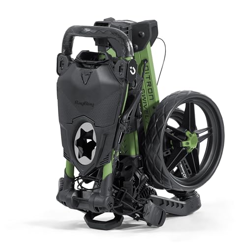 Bag Boy Nitron Swivel Push Cart - Green/Black