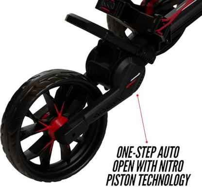 Bag Boy Nitron Push Cart Bundle - Graphite/Charcoal