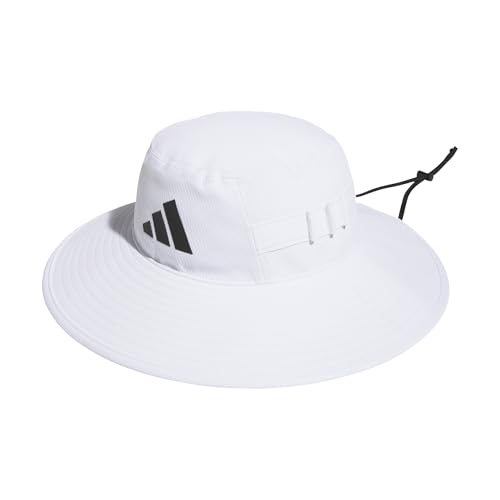 Adidas Golf Wide Brim Hat - White - L/XL