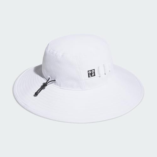 Adidas Golf Wide Brim Hat - White - L/XL