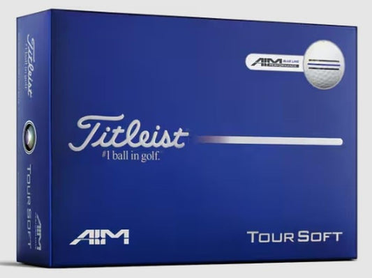 Titleist Tour Soft AIM Golf Balls - Dozen - Blue