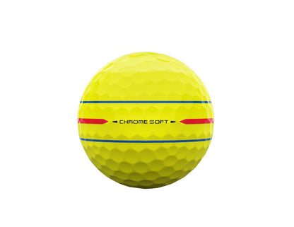 Callaway 2026 Chrome Soft 360 Triple Track Golf Balls - Dozen - Yellow