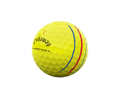Callaway 2026 Chrome Tour Triple Track Golf Balls - Dozen - Yellow