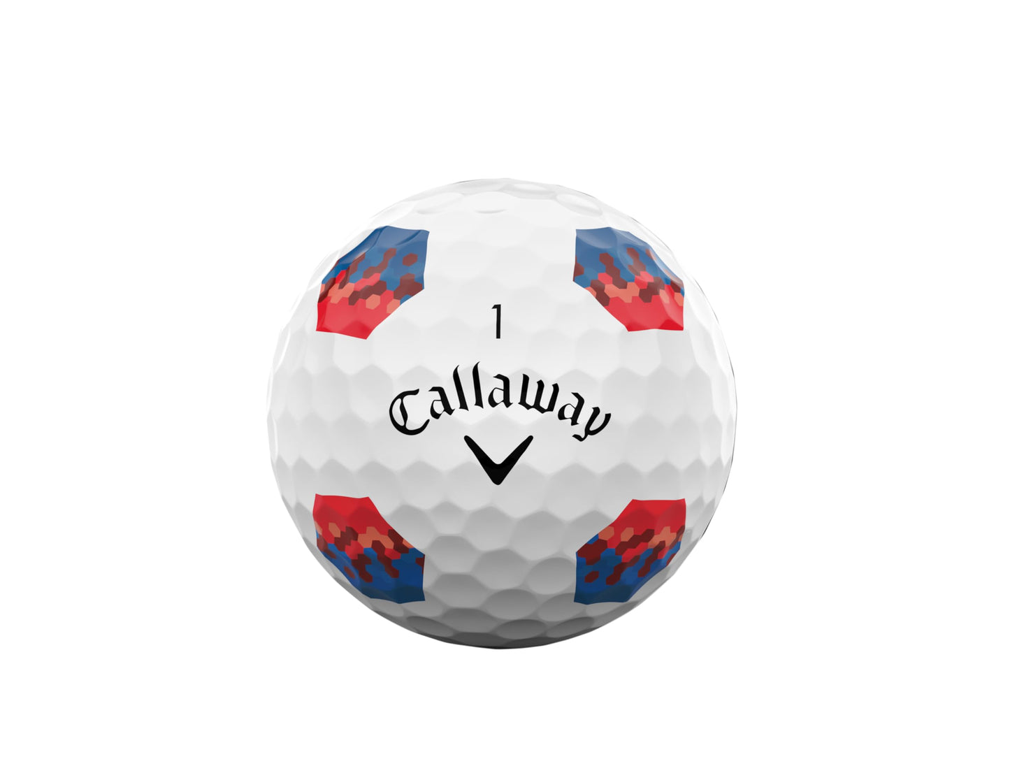 Callaway 2026 Chrome Soft True Track Golf Balls - Dozen - Blue/Red