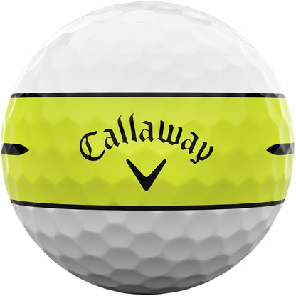 Callaway 2026 Chrome Soft 360 Yellow Stripe Golf Balls - Dozen