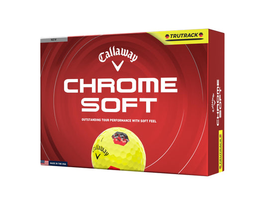 Callaway 2026 Chrome Soft True Track Golf Balls - Dozen - Yellow