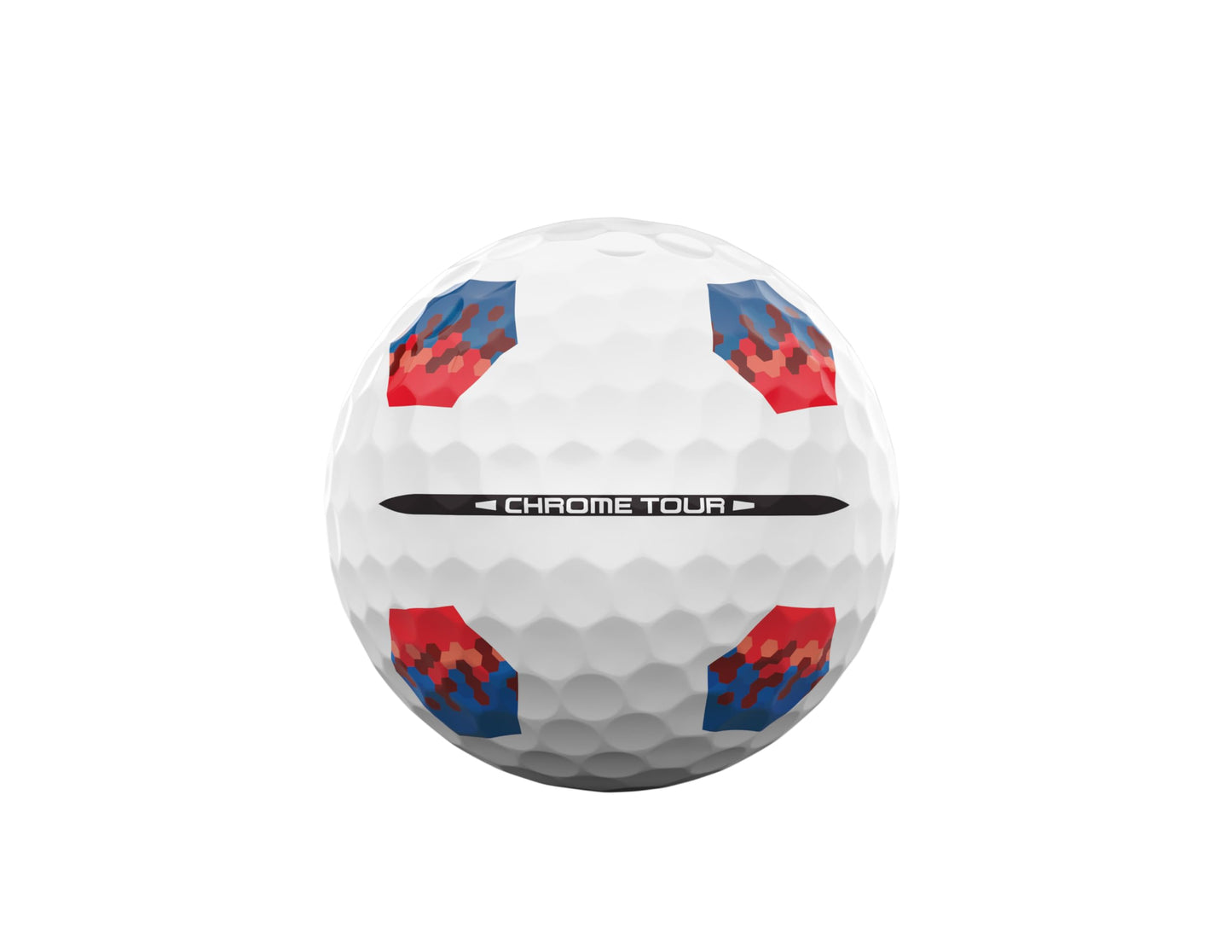 Callaway 2026 Chrome Tour True Track Golf Balls - Dozen - Blue/Red
