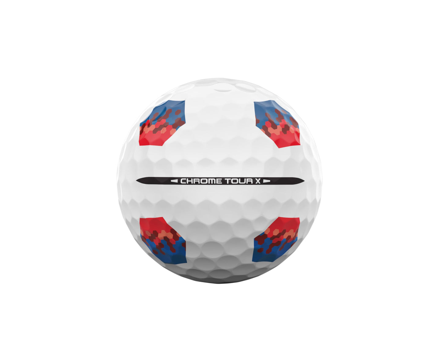 Callaway 2026 Chrome Tour X True Track Golf Balls - Dozen - Blue/Red