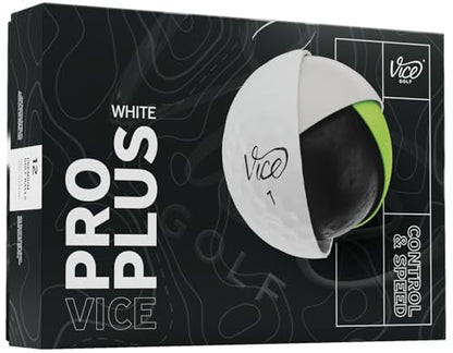 Vice Pro Plus Golf Balls - White