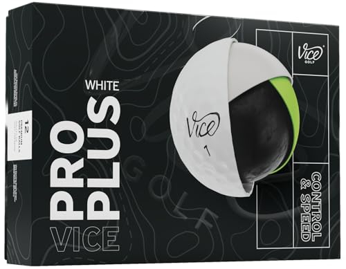 Vice Pro Plus Golf Balls - White