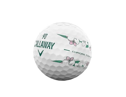 Callaway Limited Edition 2026 Chrome Tour Golf Balls - Dozen - April Major Stripe