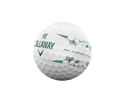 Callaway Limited Edition 2026 Chrome Tour Golf Balls - Dozen - April Major Stripe