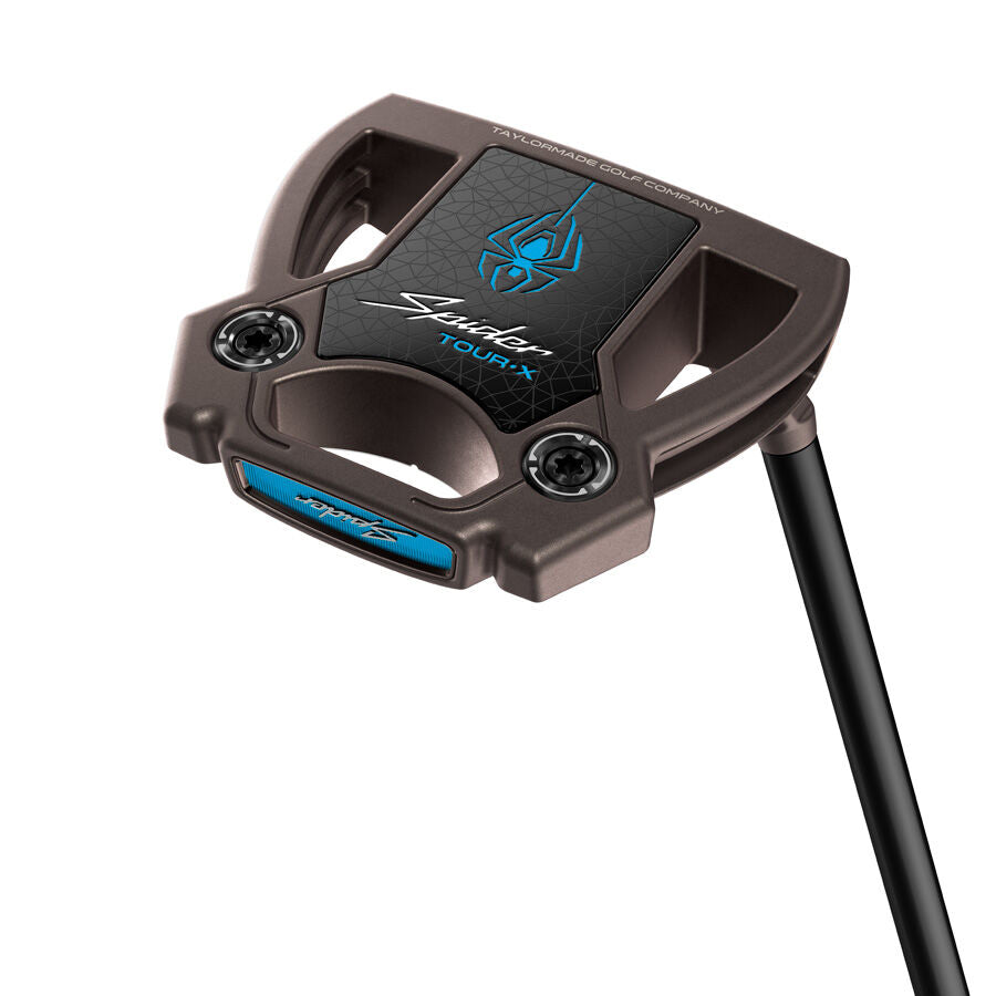A product image of a TaylorMade Spider Golf Putter on a white background