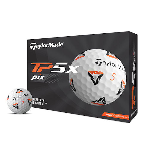 Taylormade 2021 TP5x Pix 2.0 Golf Balls - White