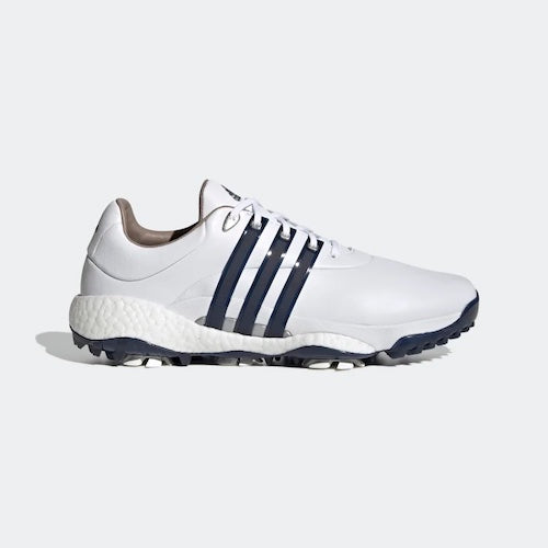 Adidas Tour 360 22 Golf Shoes - Cloud White / Collegiate Navy / Silver